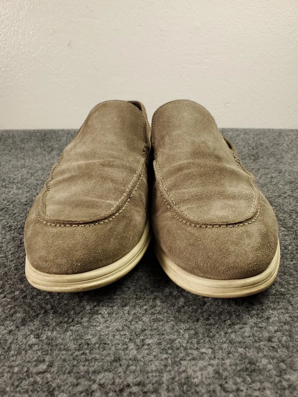 To Boot New York Adam Derrick Venetian Loafer 11.5 Suede Taupe Italy Slip On 540